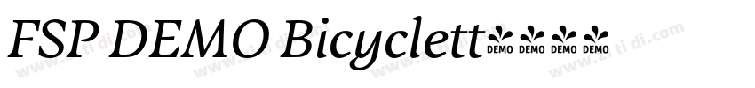 FSP DEMO Bicyclett字体转换 FSP DEMO Bicyclett字体转换